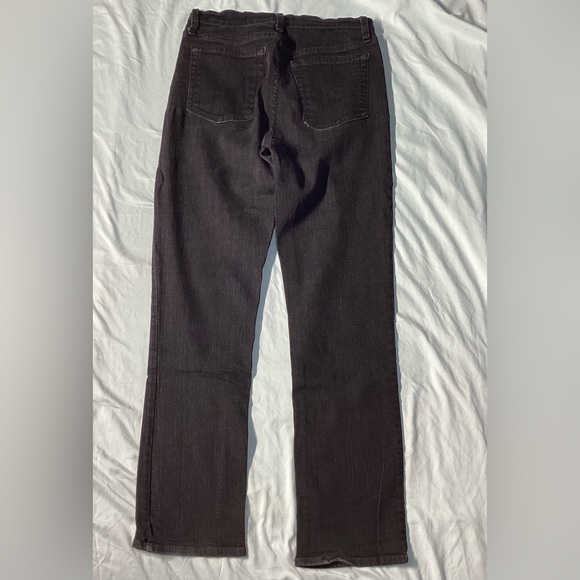 NYDJ Black Stretch Straight Leg Jeans Size 4 - Picture 4 of 9